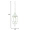 Homeroots 17.5 x 6.25 x 6.25 in. Chateau 1-Light Textured White Hanging Light 398000 - alternate 2